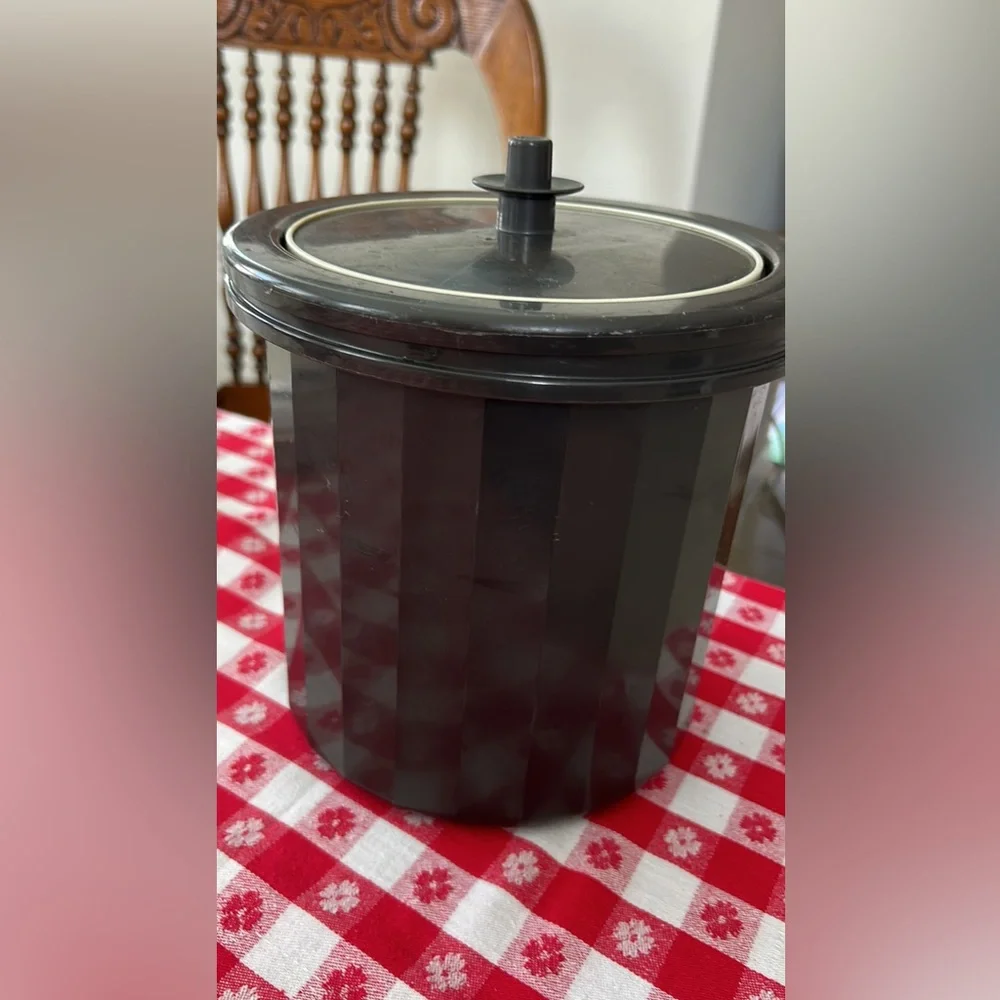 Vintage Tupperware, three-piece, insulated ice bucket